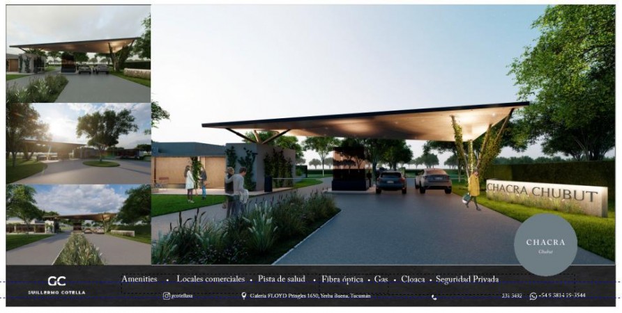 Lote en Chacra Chubut Barrio Cerrado Yerba Buena de 475m2
