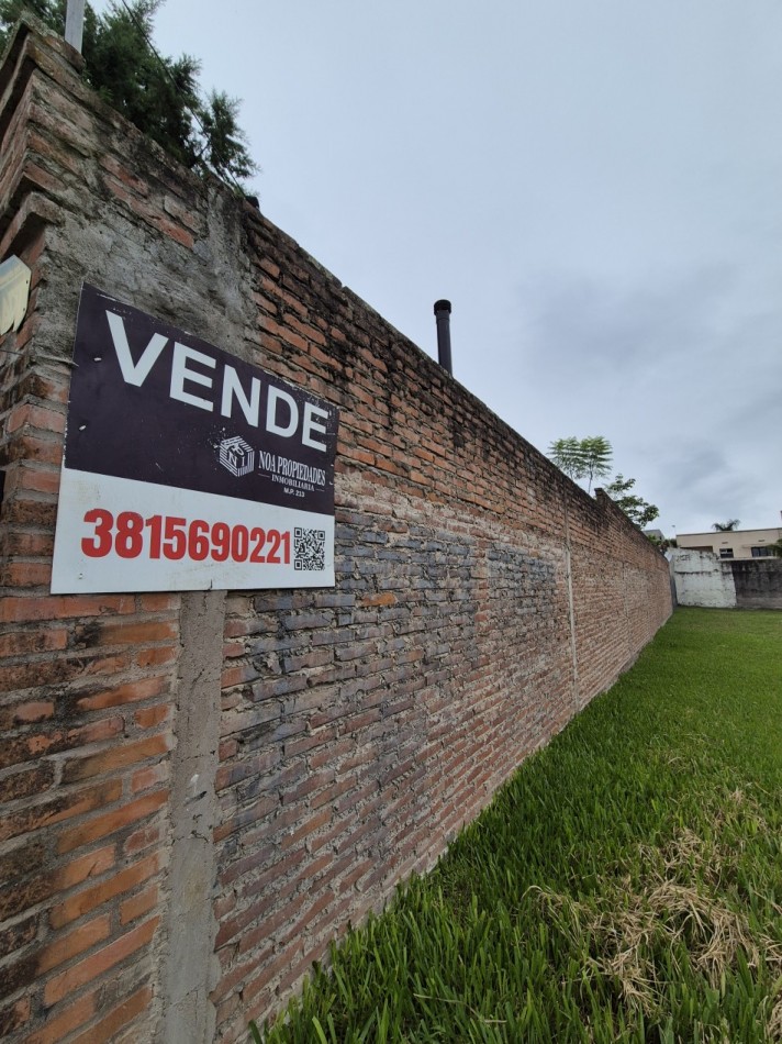 HERMOSO TERRENO EN YERBA BUENA DE 620 M2 EN CALLE LAS HIGUERITAS AL 1600 ENTRE ACONQUIJA Y PERON